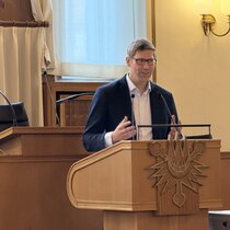Fabian Voss im Ratssaal