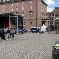 Rathausplatz Polizei