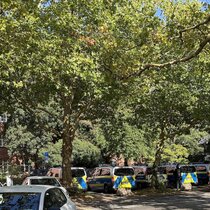 Parkplatz Waisenhofstra&szlig;e Polizei Einzeldiensthundertschaft