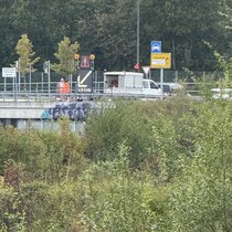 Sperrung Citti-Auffahrt auf B76 nahe A215